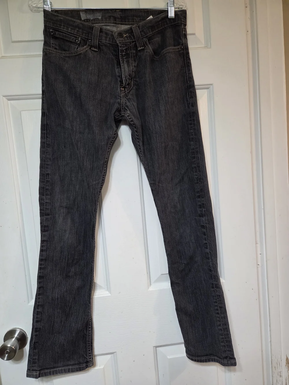 Levi's Men's Charcoal Slim Straight Jeans